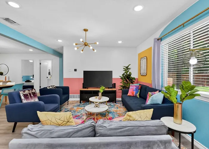 Ferienhaus Modern Nrh Retreat Pool Bbq & Sleeps 10 Fort Worth